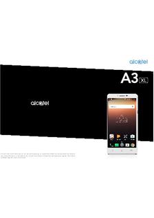 Alcatel A3 XL manual. Tablet Instructions.